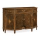 Starburst Dark Walnut Side Cabinet
