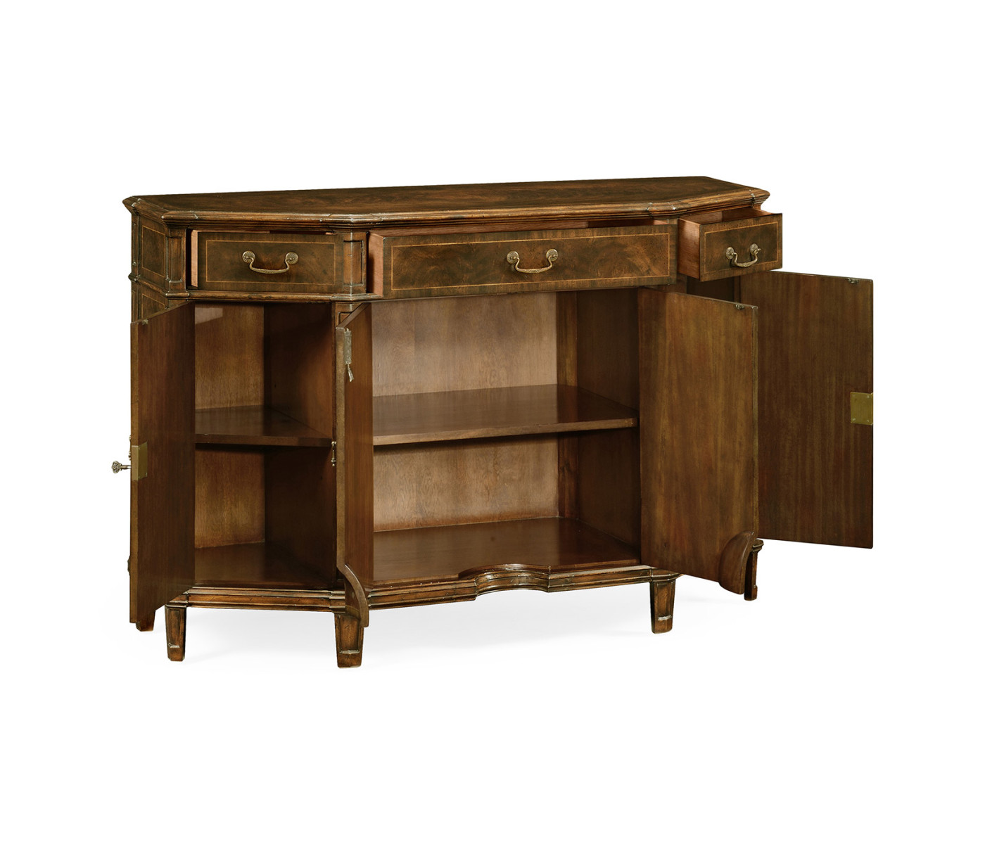 Starburst Dark Walnut Side Cabinet