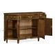 Starburst Dark Walnut Side Cabinet