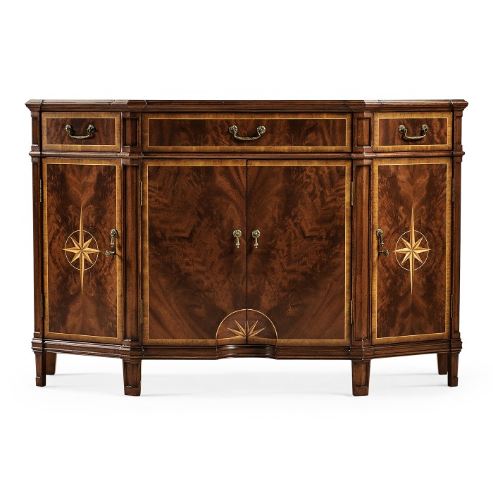 Starburst Mahogany Side Cabinet