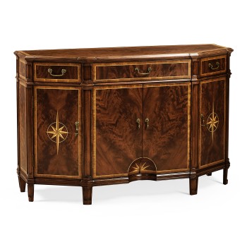 Starburst Mahogany Side Cabinet
