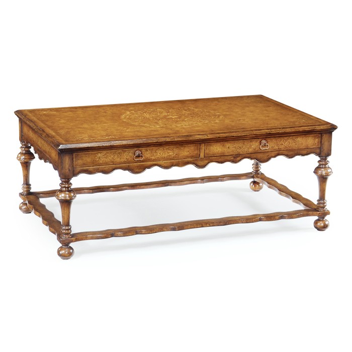 Rectangular seaweed coffee table