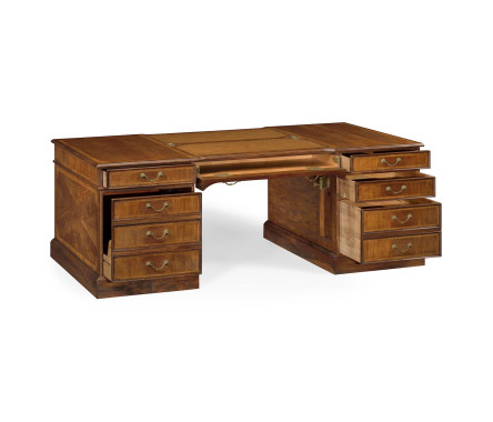 Crotch Walnut Partners Desk