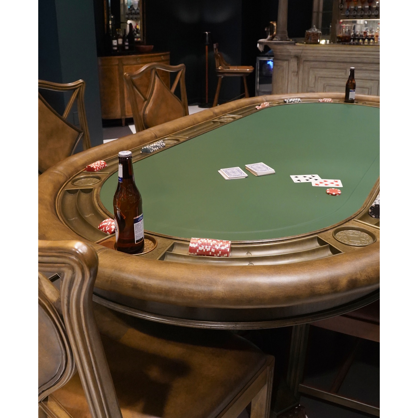 Mahogany Poker Table