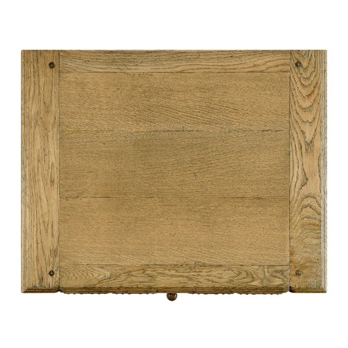 Linenfold Natural Oak Bedside Chest
