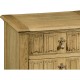 Linenfold Natural Oak Bedside Chest