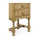 Linenfold Natural Oak Bedside Chest