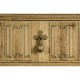 Linenfold Natural Oak Bedside Chest