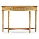 Small Gilded Console with Shelf