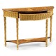 Small Gilded Console with Shelf
