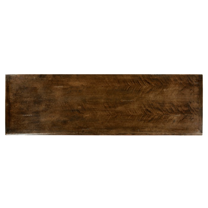 Linenfold Dark Oak TV Base