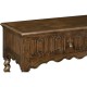 Linenfold Dark Oak TV Base
