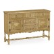 Linenfold Natural Oak Sideboard