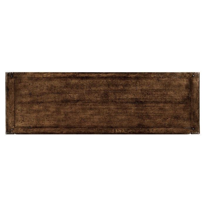 Linenfold Dark Oak Sideboard