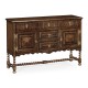 Linenfold Dark Oak Sideboard