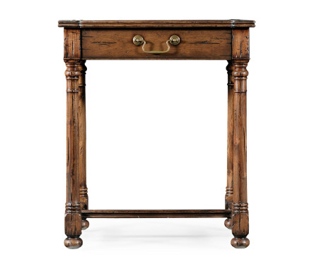 Country Walnut & Oyster Side Table