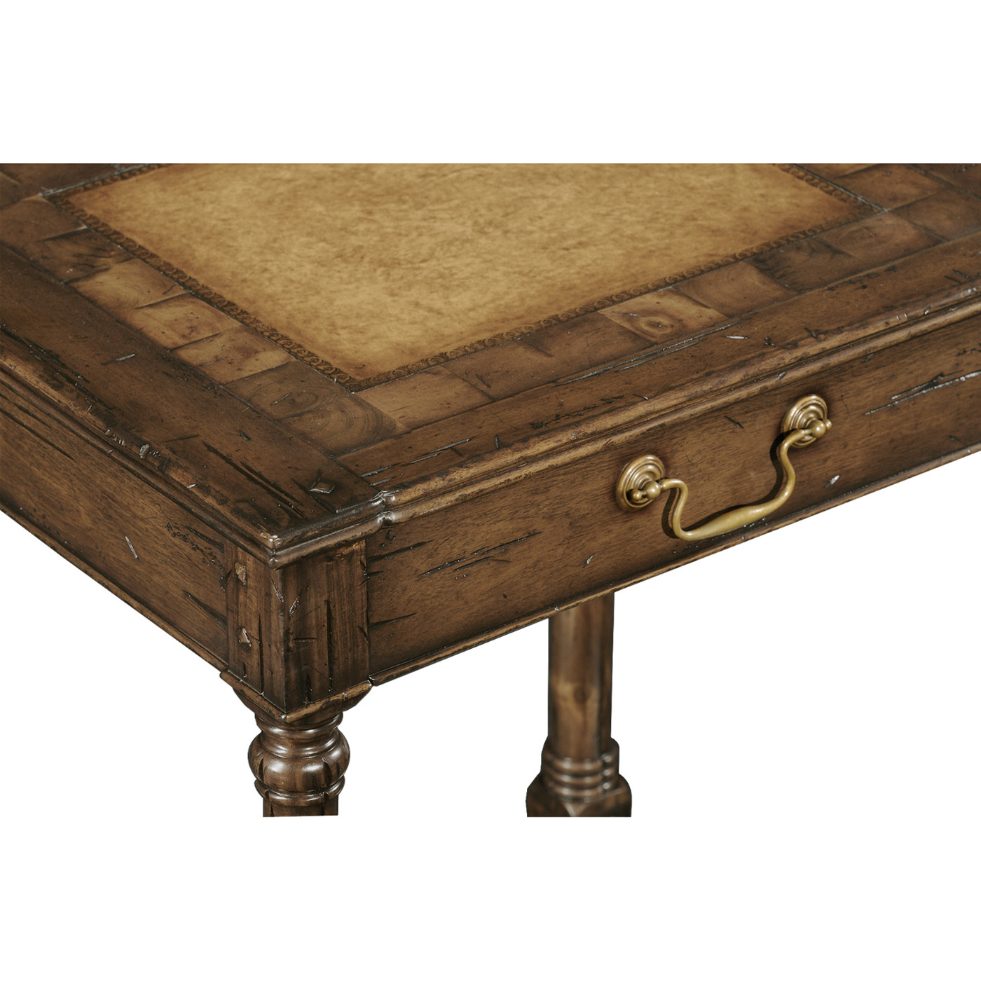 Country Walnut & Oyster Side Table