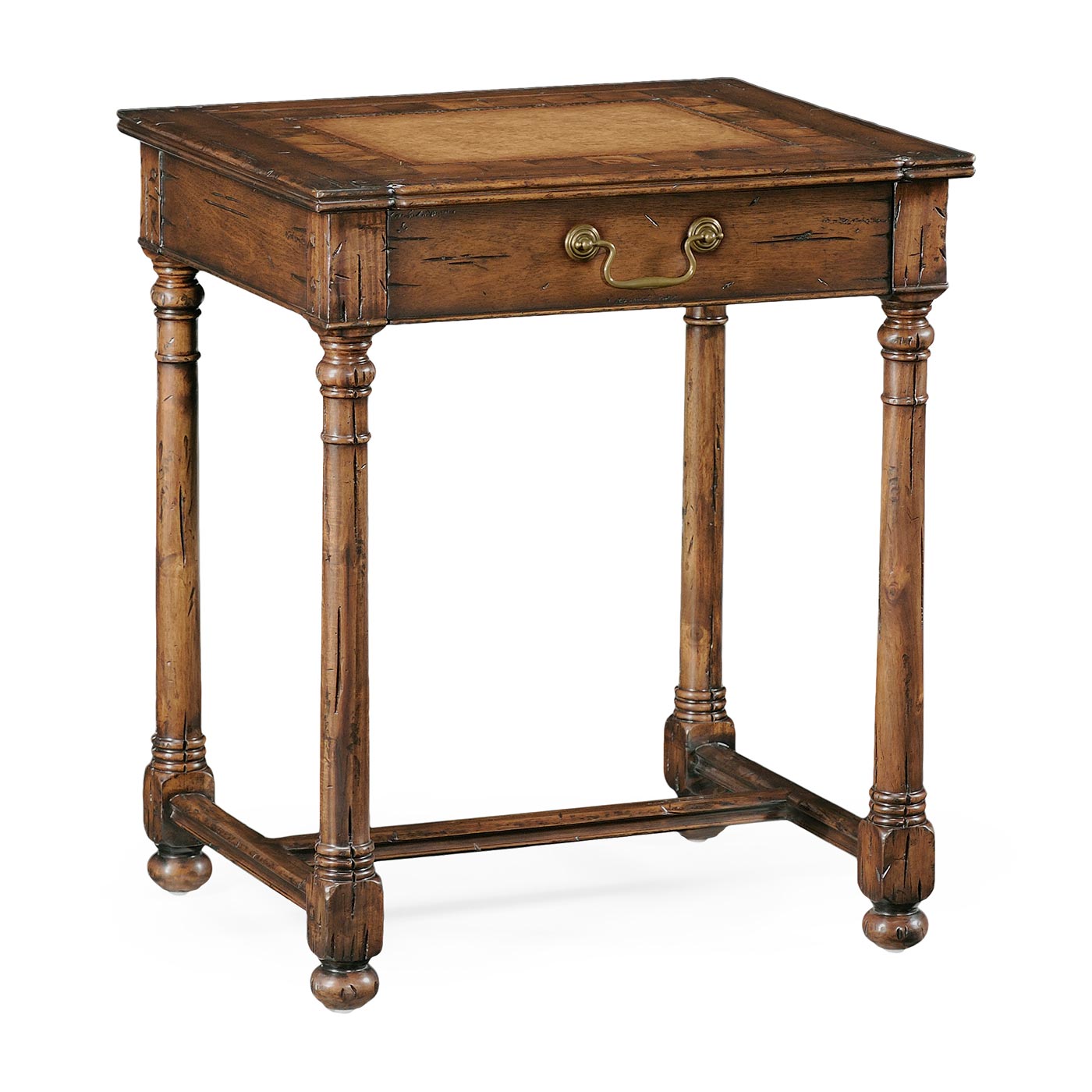 Country Walnut & Oyster Side Table