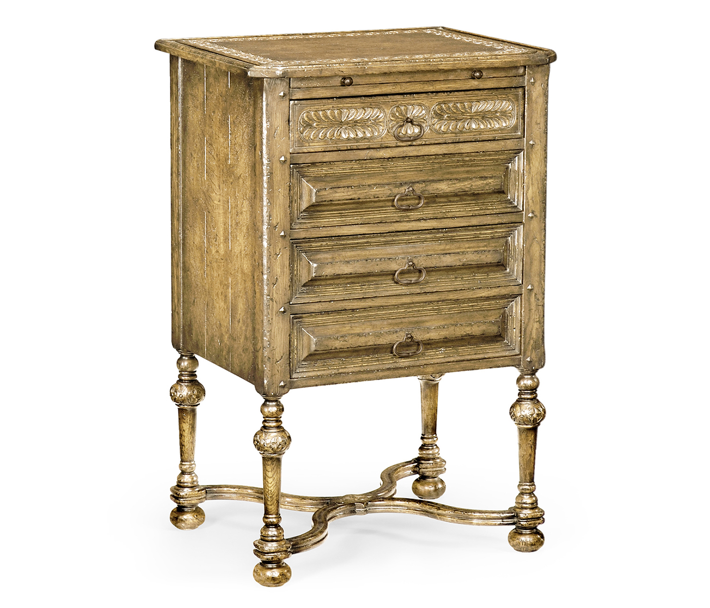 Tudorbethan Natural Oak Bedside Chest of Drawers