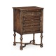Tudorbethan Dark Oak Bedside Chest of Drawers