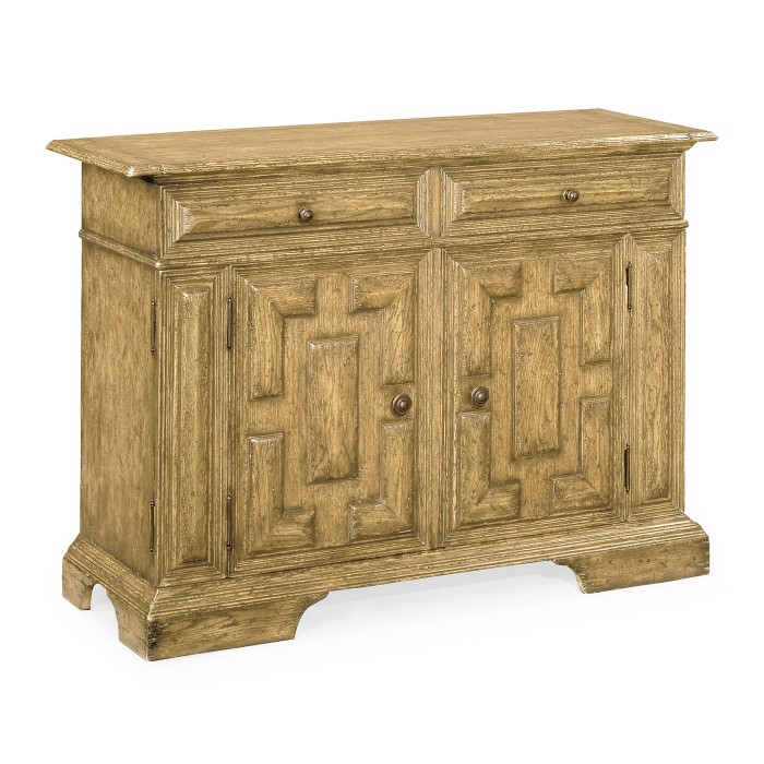 Tudor Style Natural Oak Side Cabinet
