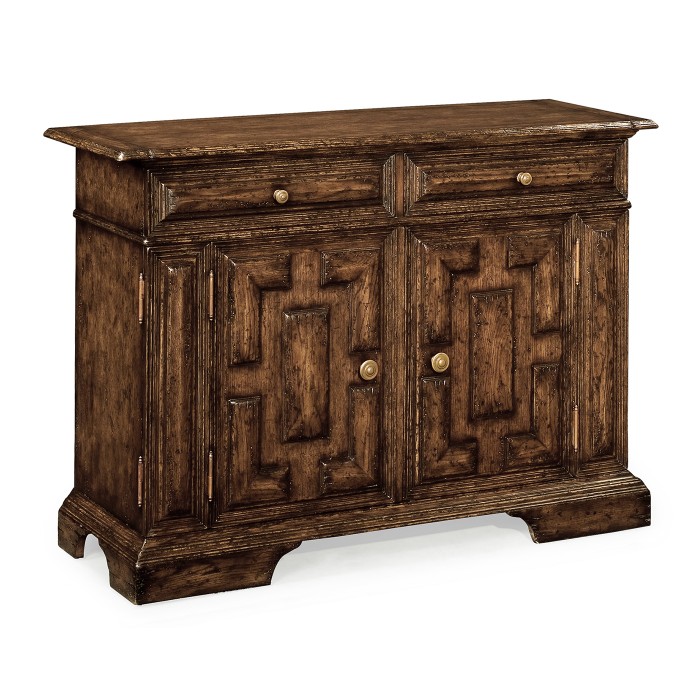 Tudor Style Dark Oak Side Cabinet