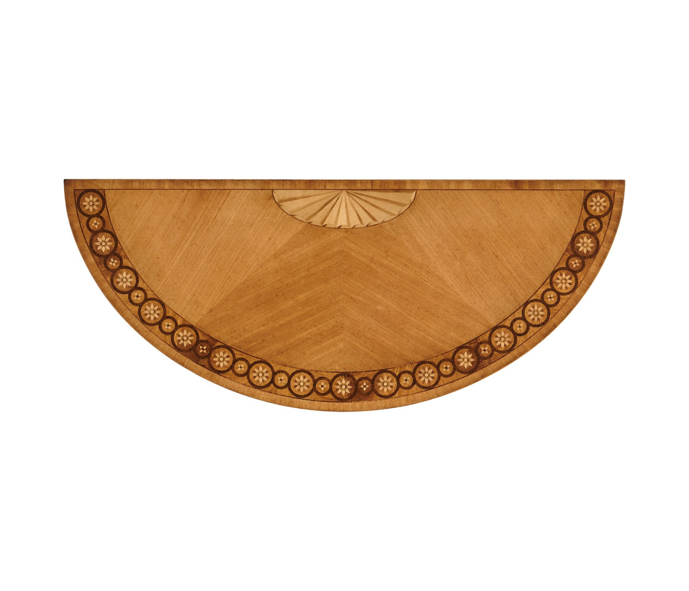 Gilded Demilune Console