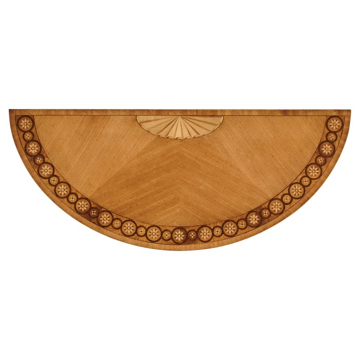 Gilded Demilune Console