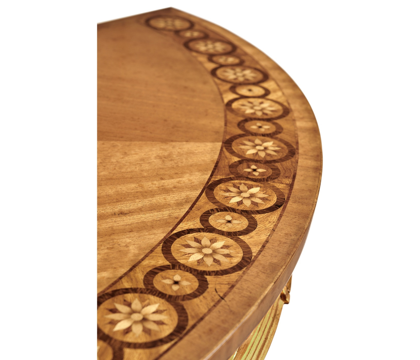 Gilded Demilune Console