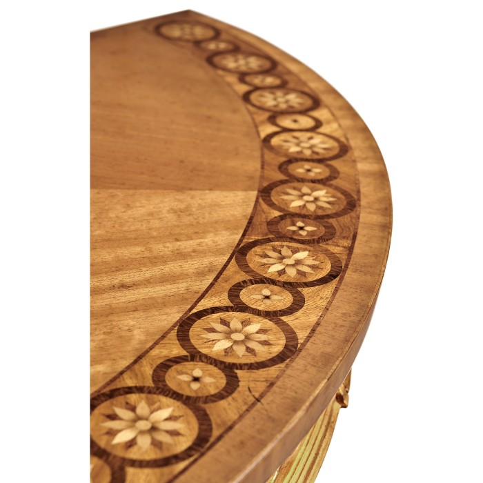 Gilded Demilune Console