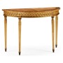 Gilded Demilune Console