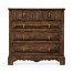 Linenfold Dark Oak Chest Of Drawers