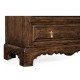 Linenfold Dark Oak Chest Of Drawers