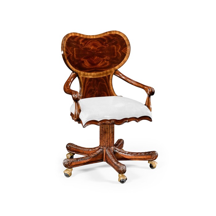 George I Style Adjustable Desk Chair (COM)