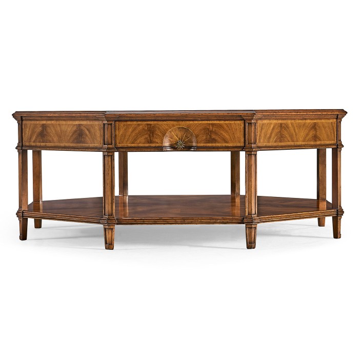 Starburst octagonal coffee table