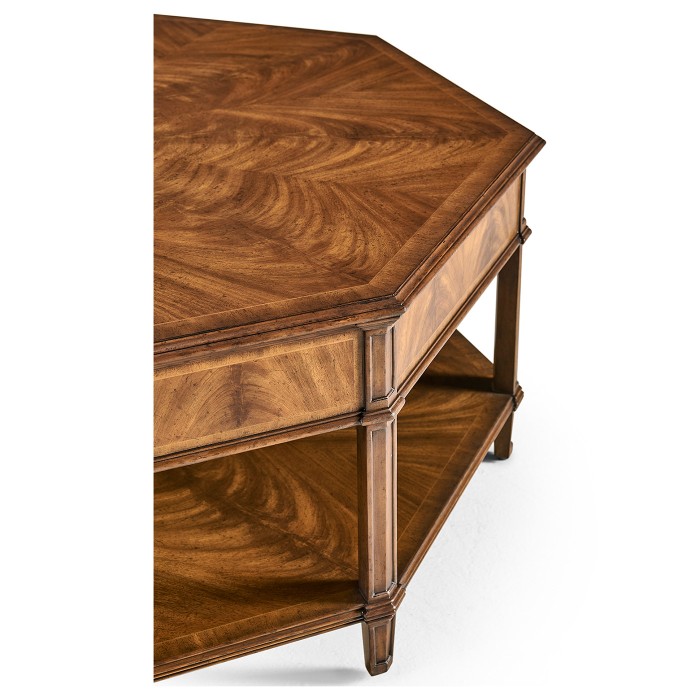 Starburst octagonal coffee table