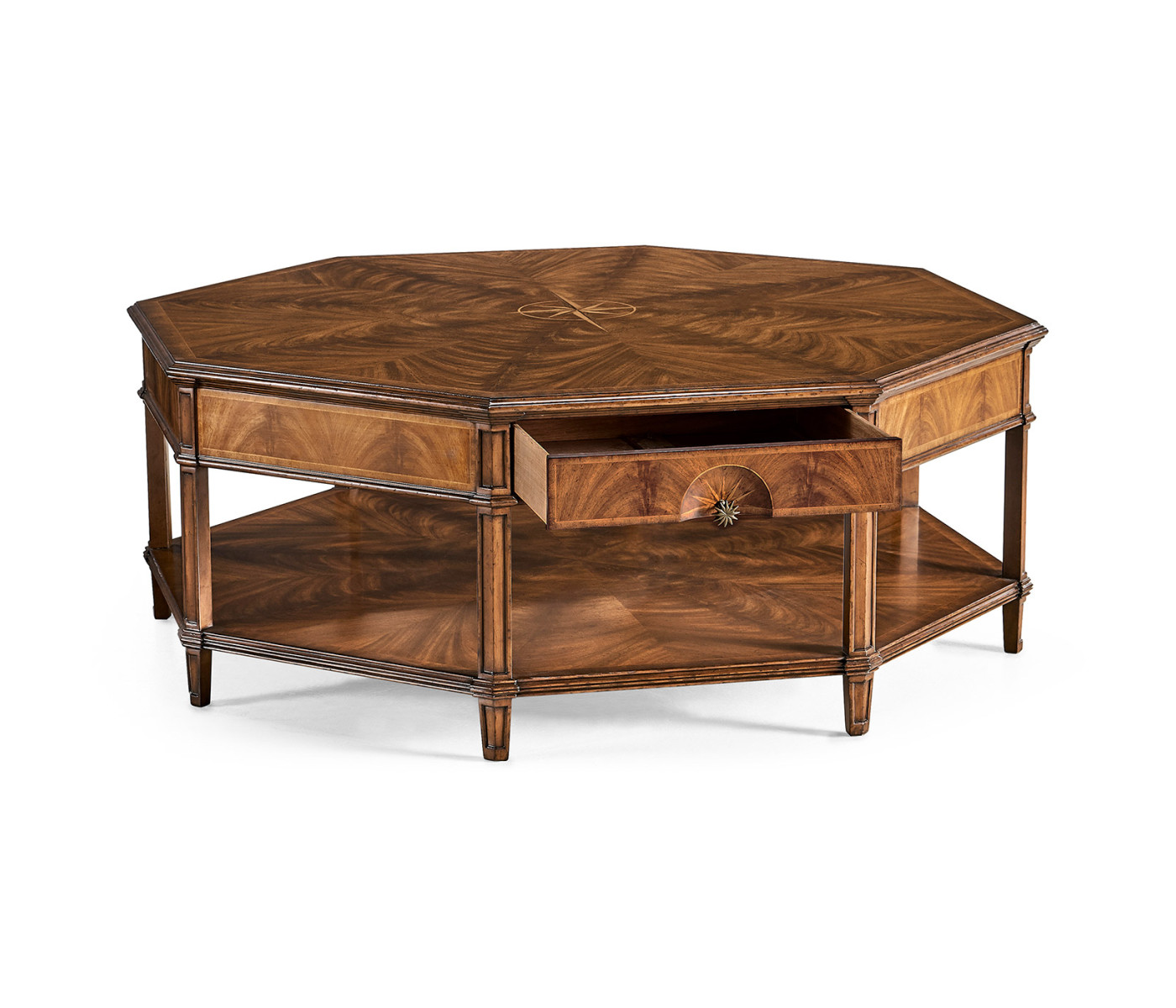 Starburst octagonal coffee table
