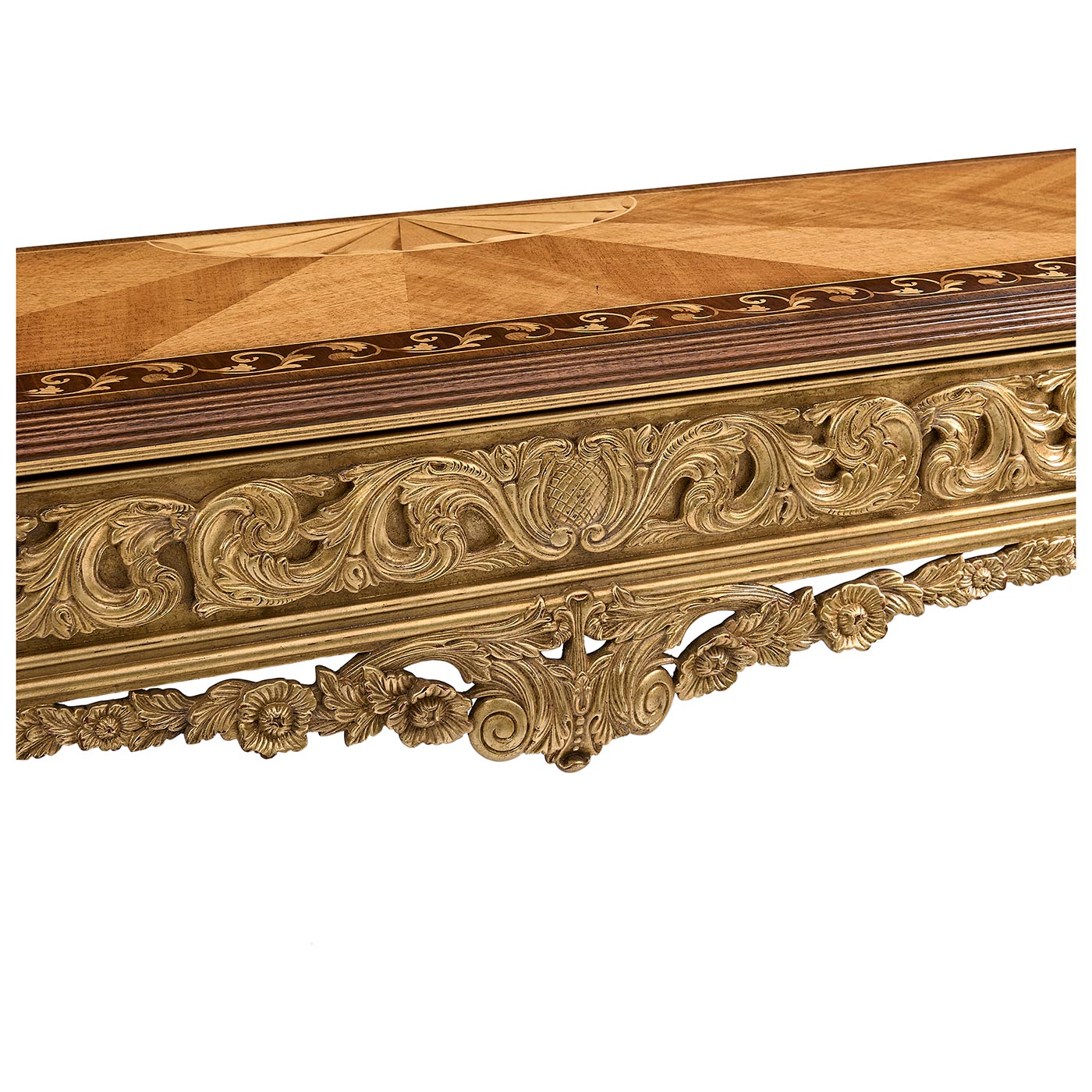 Louis IV Style Narrow Gilded Console