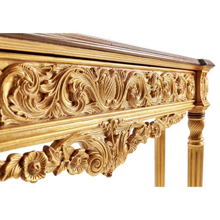 Louis IV Style Narrow Gilded Console