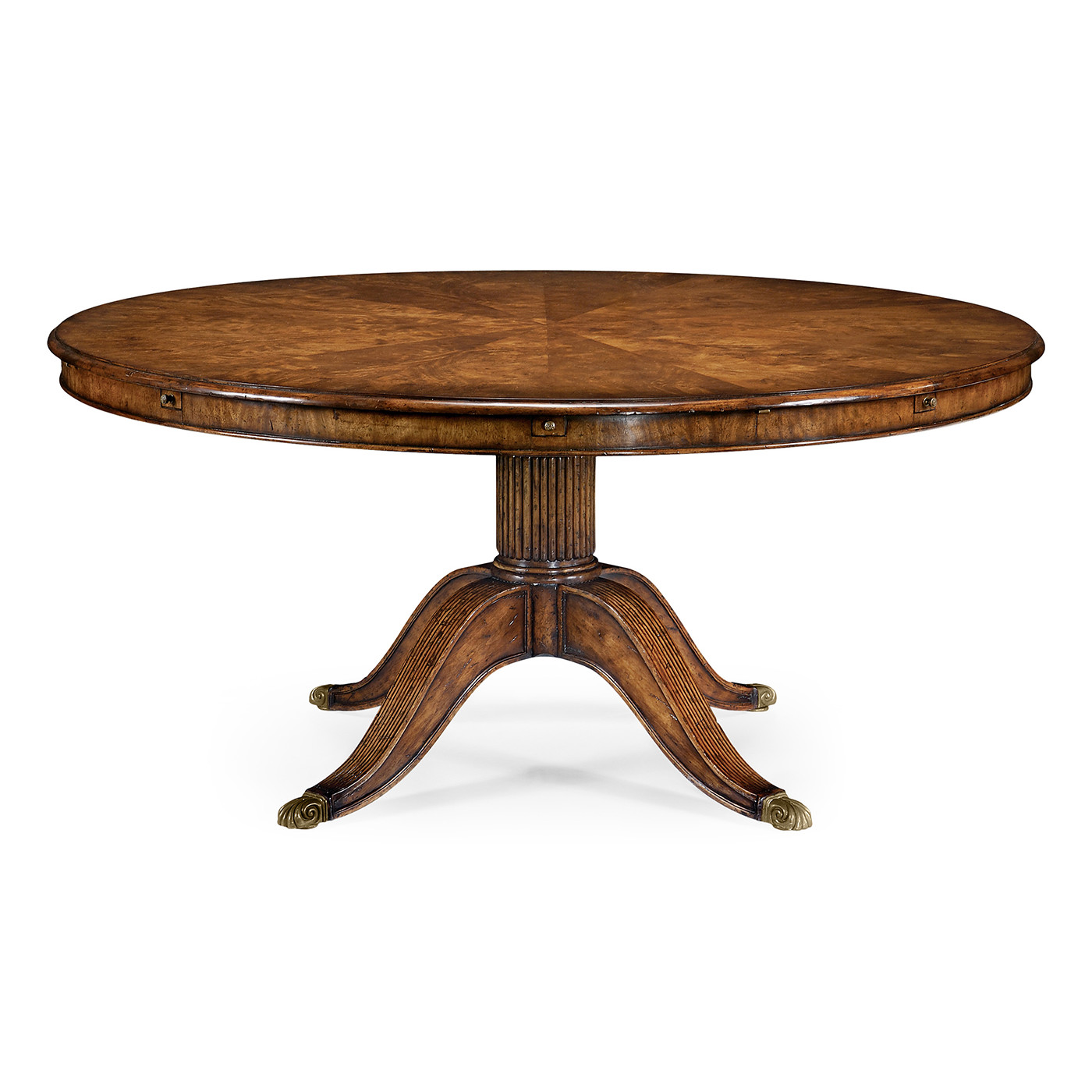Walnut Extending Circular Dining/Games Table 66
