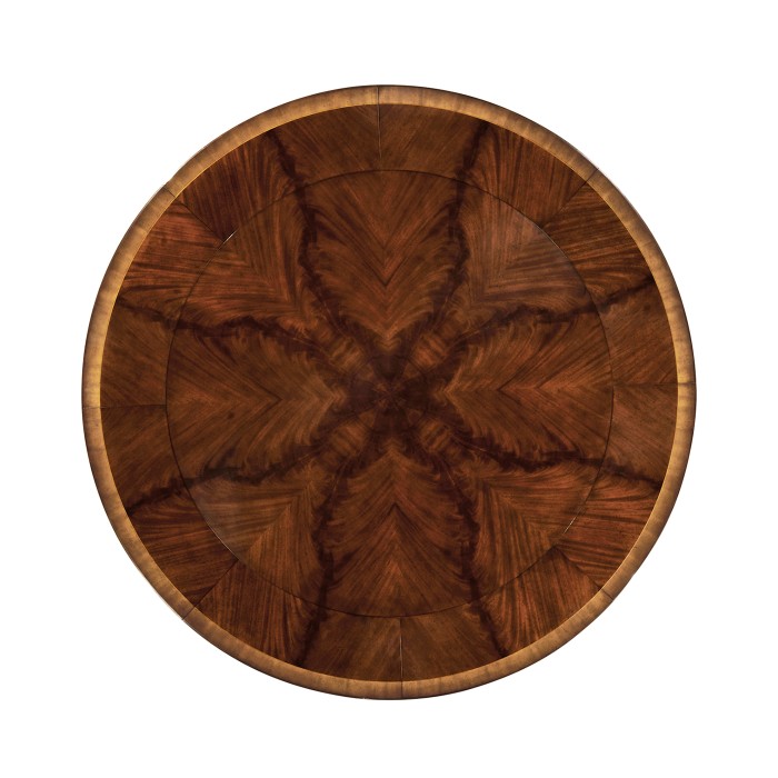 Mahogany Extending Circular Dining/Games Table 66