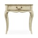 Grey rub-through square side table