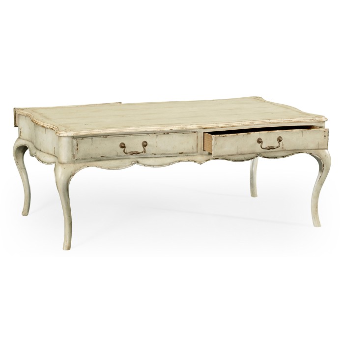 French Painted Rectangular Coffee Table