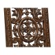 Jacobean Style Dark Oak Pierced Back Arm Chair