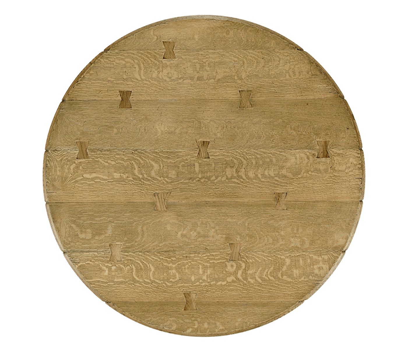 48'' French Country Style Natural Oak Dining Table