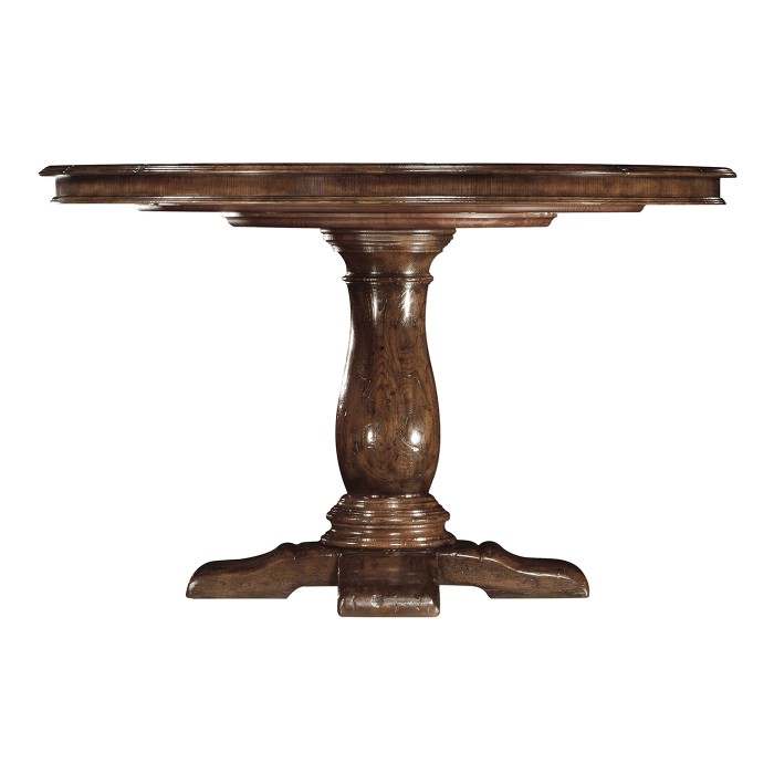 French Country Style Dark Oak Dining Table 48