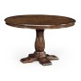 French Country Style Dark Oak Dining Table 48
