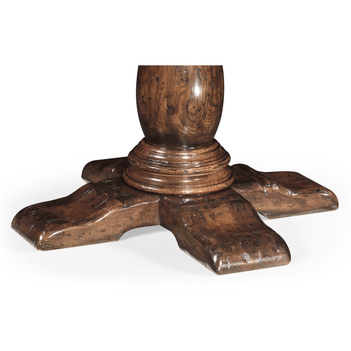 French Country Style Dark Oak Dining Table 54