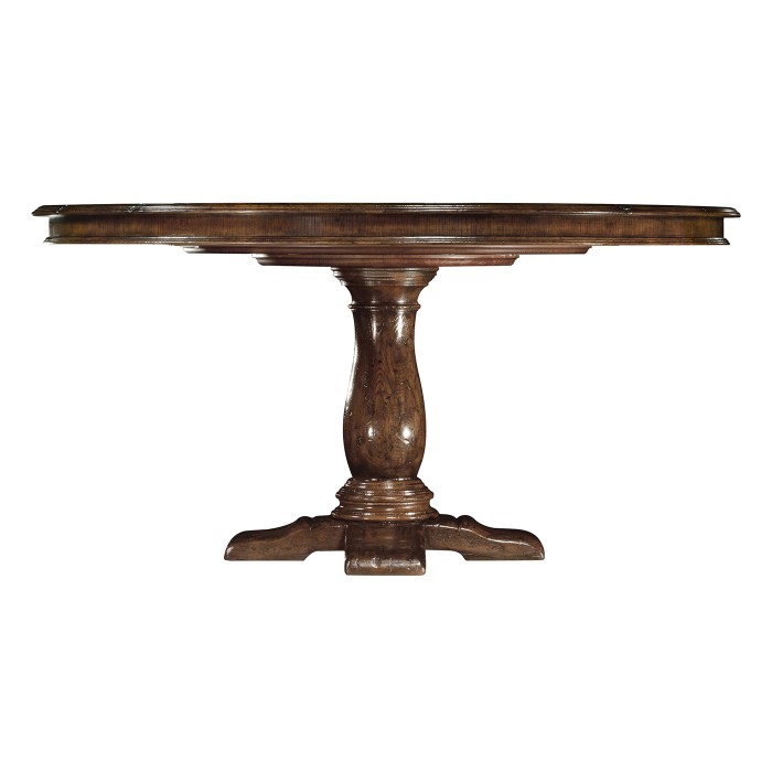 French Country Dark Style Oak Dining Table 60