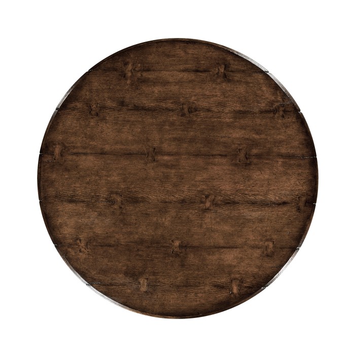 French Country Dark Style Oak Dining Table 60